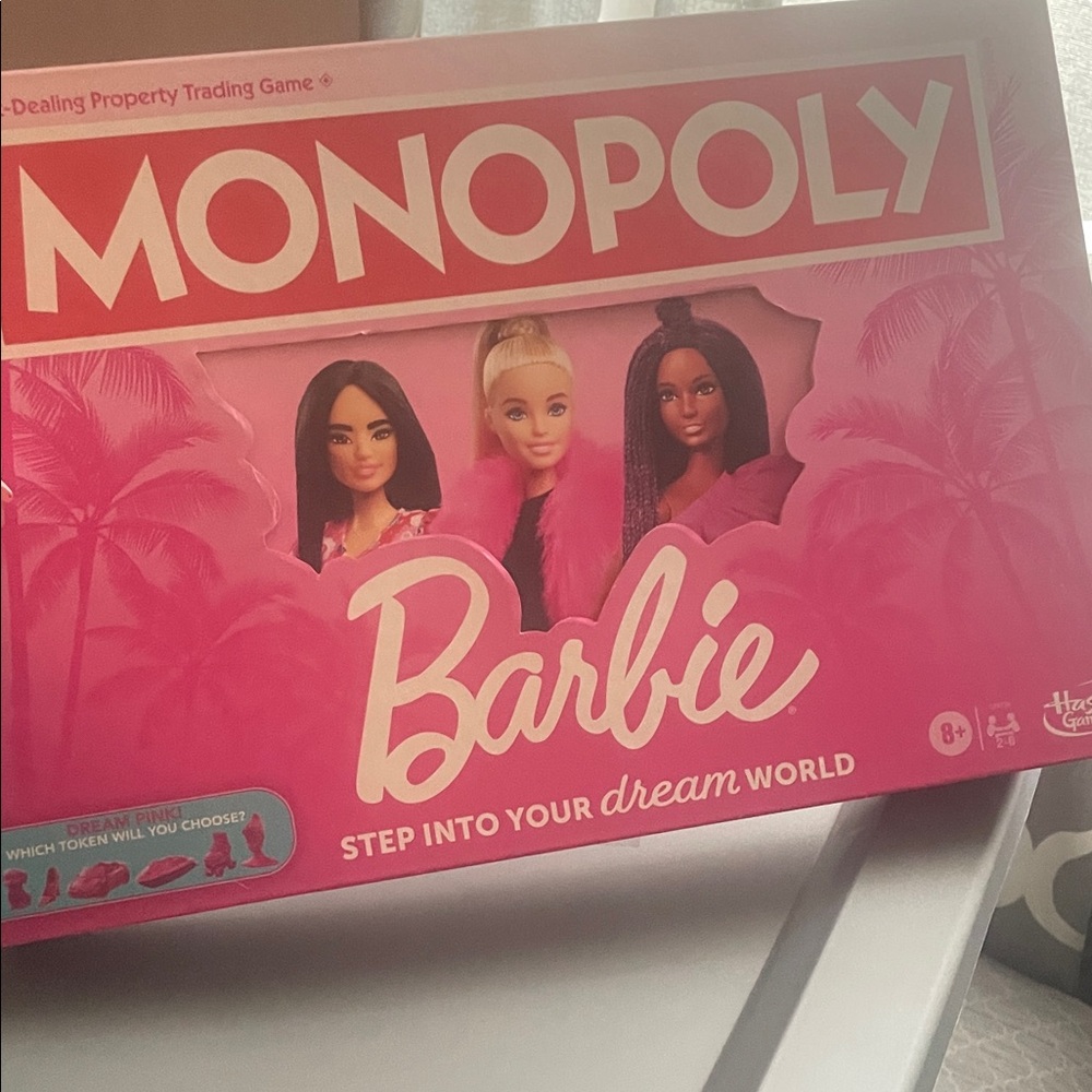 Hasbro Monopoly Barbie Dream World Game - Pink Edition